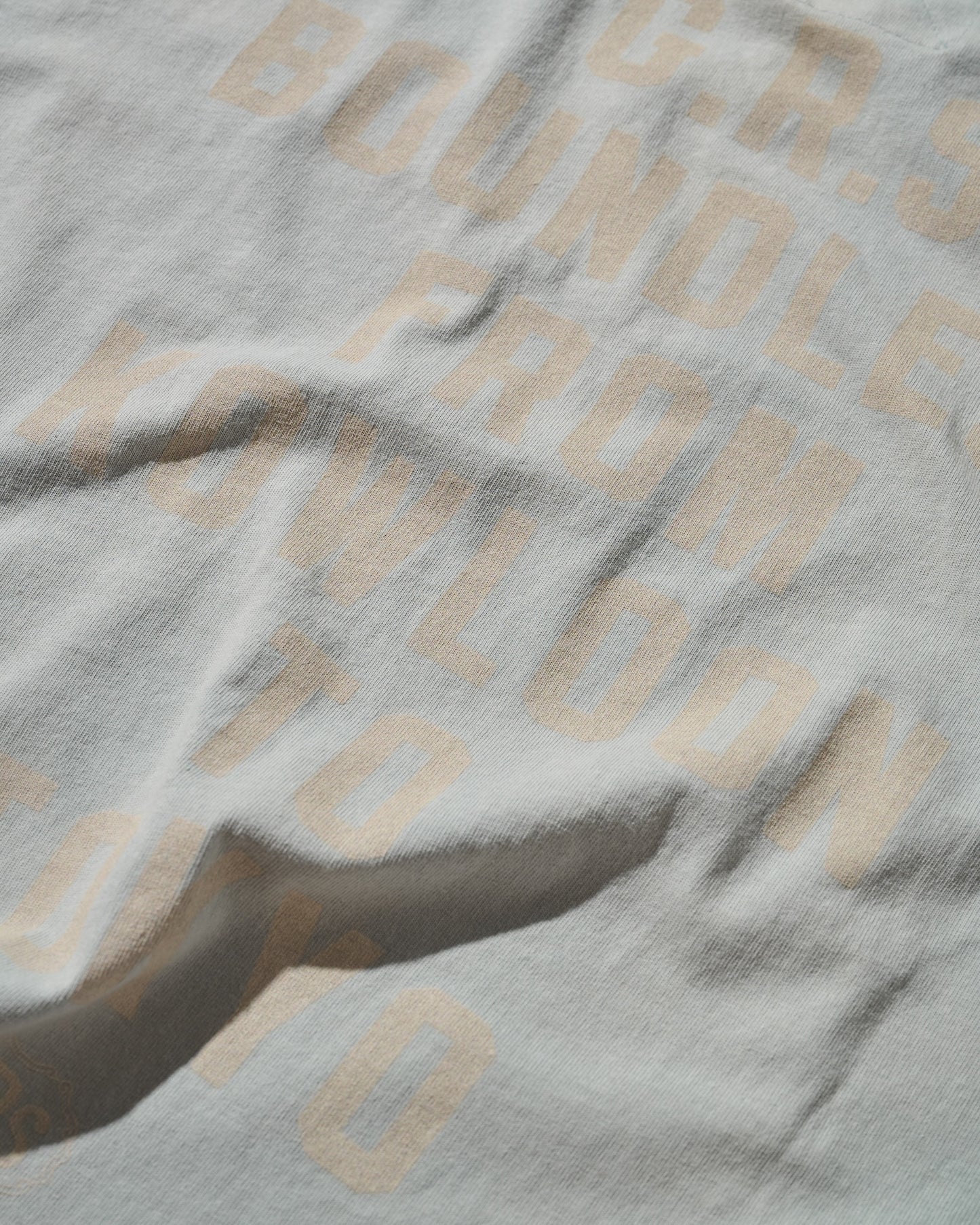 Sun Faded “Kowloon” Tee / Light Grey Blue