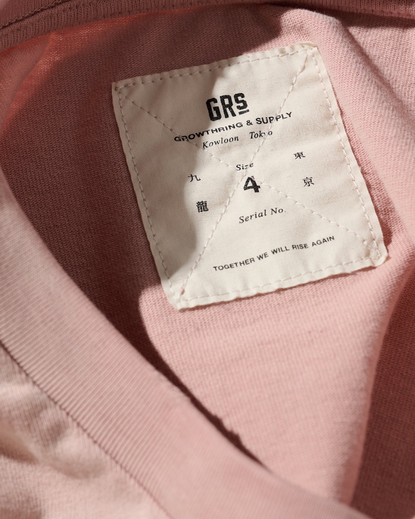 Sun Faded “Tokyo” Tee / Dusty Pink
