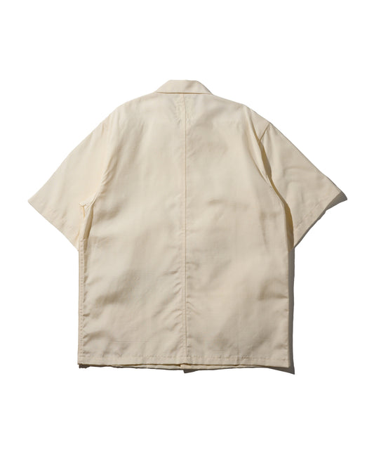 Kimono Silk Handcrafted Open Collar Shirt Type 06