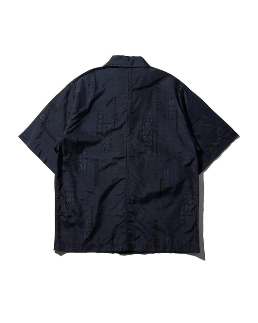 Kimono Silk Handcrafted Open Collar Shirt Type 01