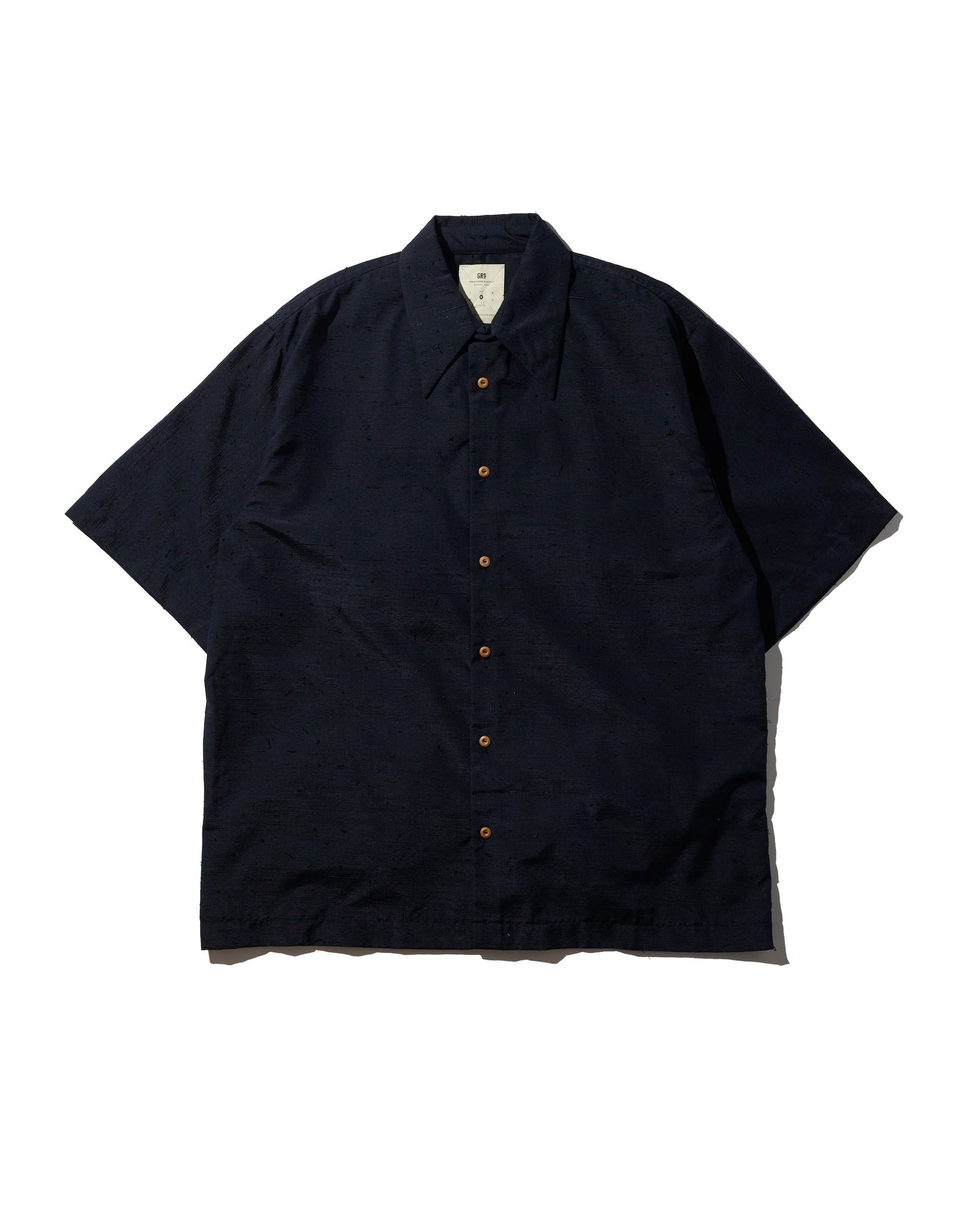 Kimono Silk Handcrafted Open Collar Shirt Type 13