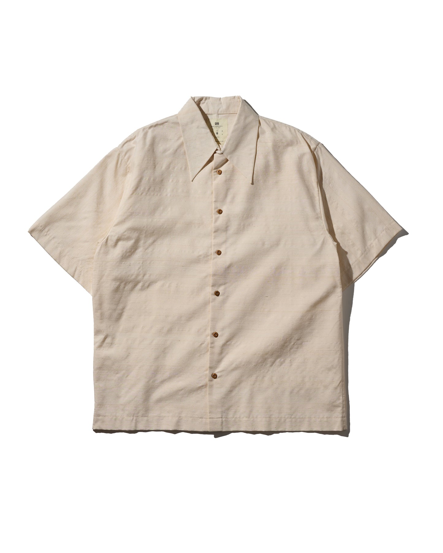 Kimono Silk Handcrafted Open Collar Shirt Type 11