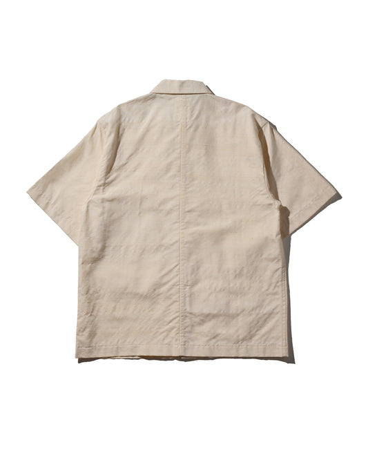 Kimono Silk Handcrafted Open Collar Shirt Type 11