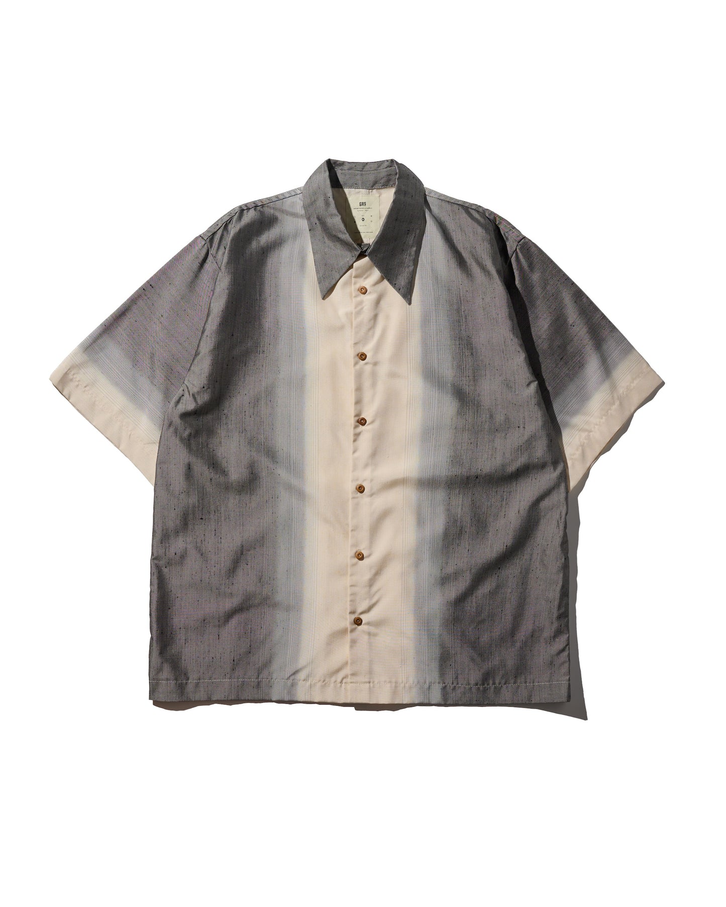 Kimono Silk Handcrafted Open Collar Shirt Type 10