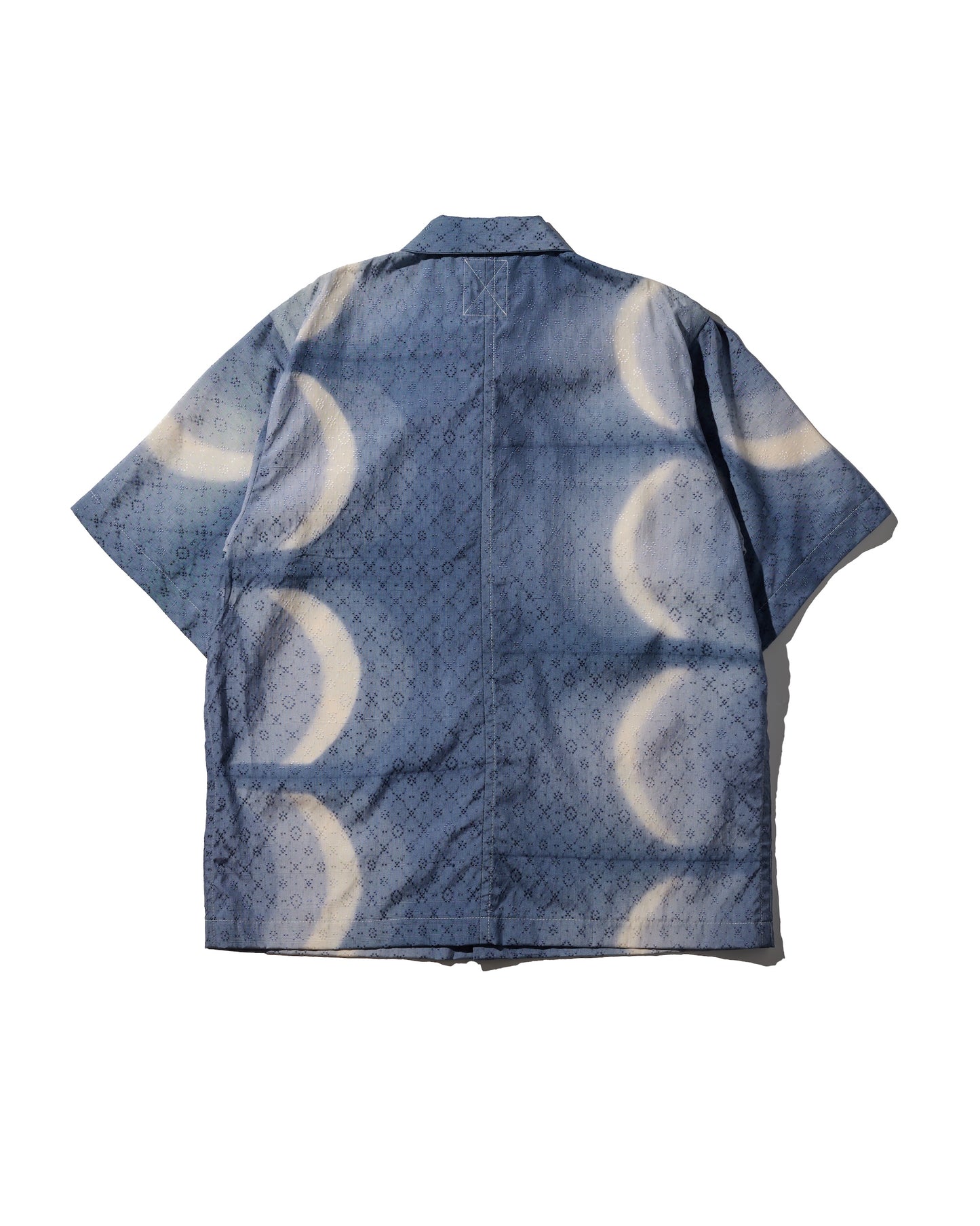 Kimono Silk Handcrafted Open Collar Shirt Type 04