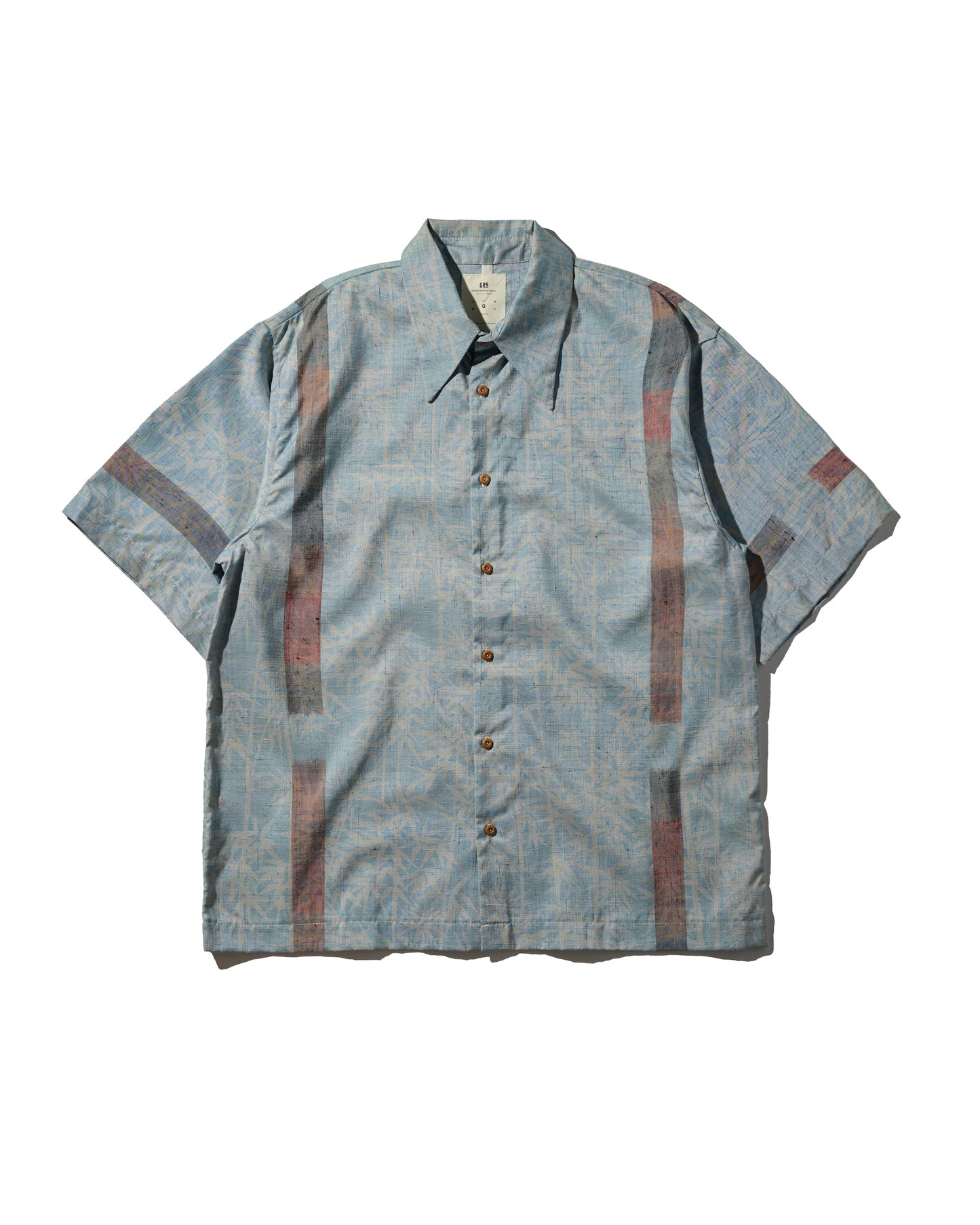 Kimono Silk Handcrafted Open Collar Shirt Type 08