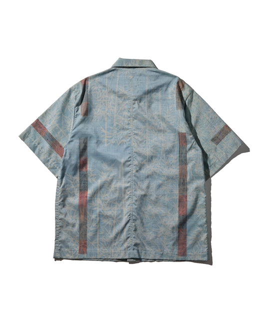 Kimono Silk Handcrafted Open Collar Shirt Type 08