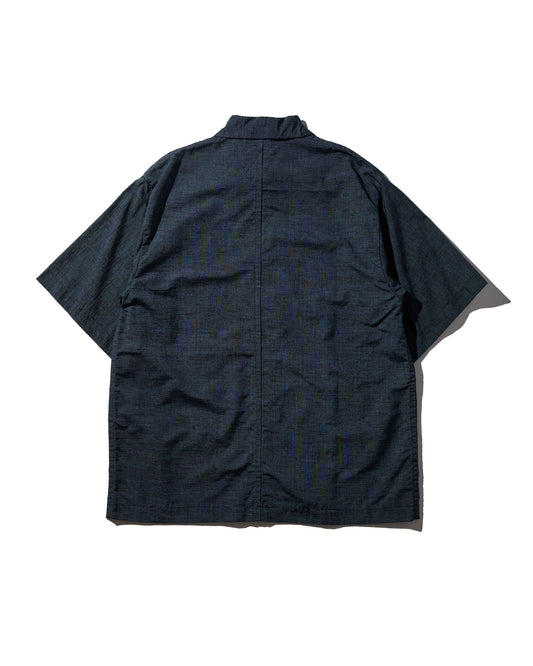 Kimono Silk Handcrafted Open Collar Shirt Type 09