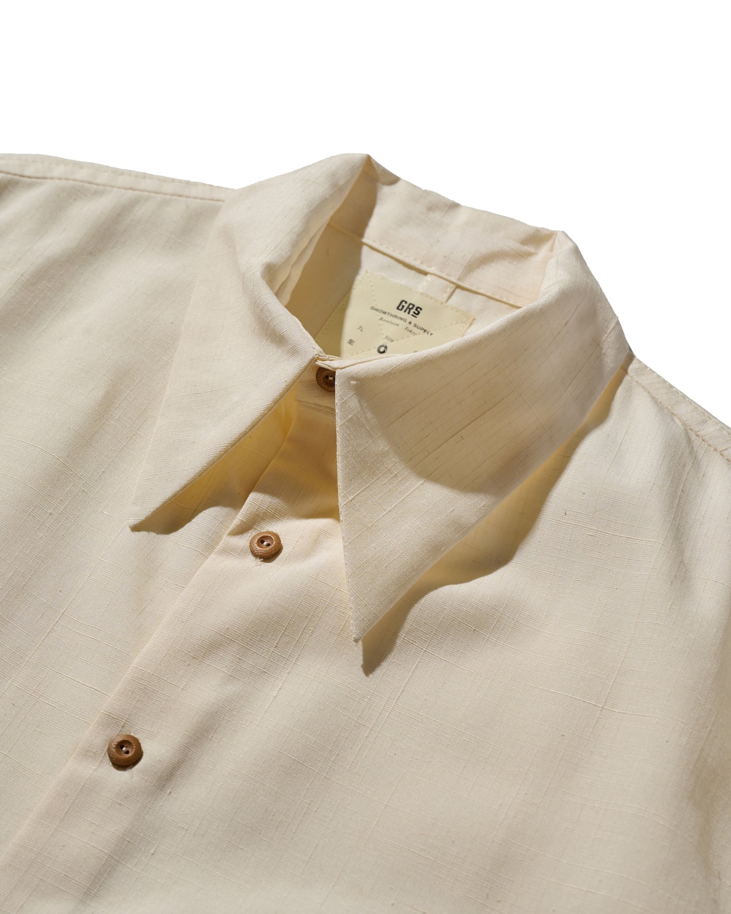 Kimono Silk Handcrafted Open Collar Shirt Type 06