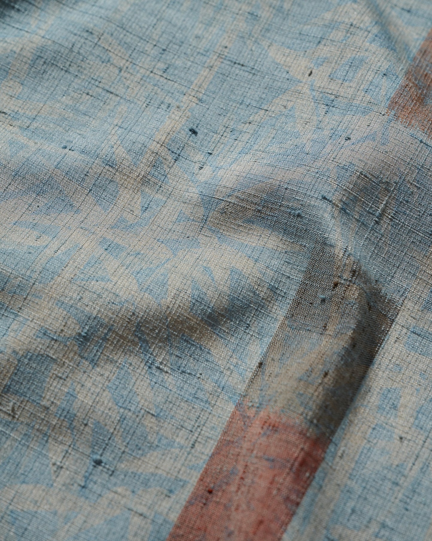 Kimono Silk Handcrafted Open Collar Shirt Type 08