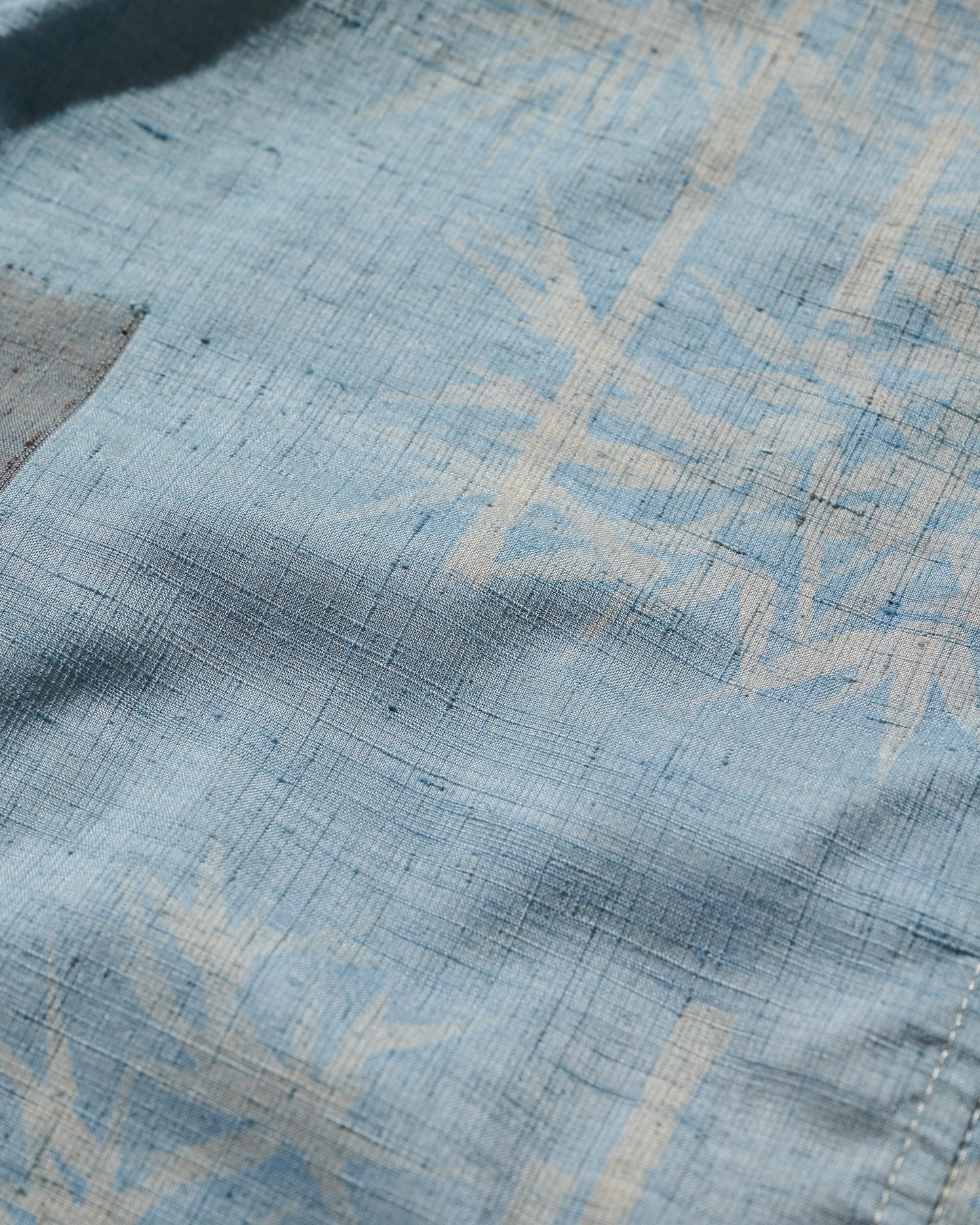 Kimono Silk Handcrafted Open Collar Shirt Type 08
