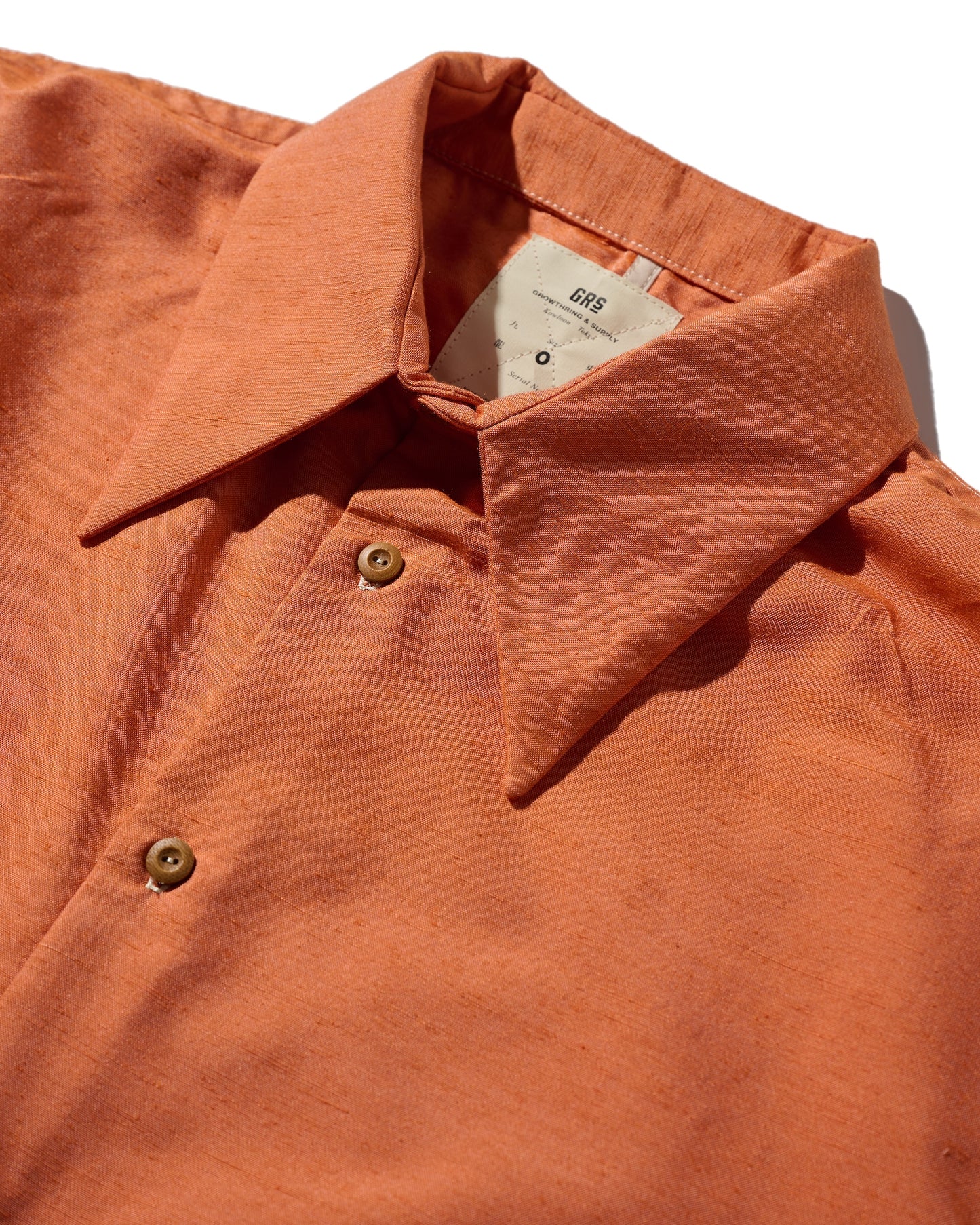 Kimono Silk Handcrafted Open Collar Shirt Type 03