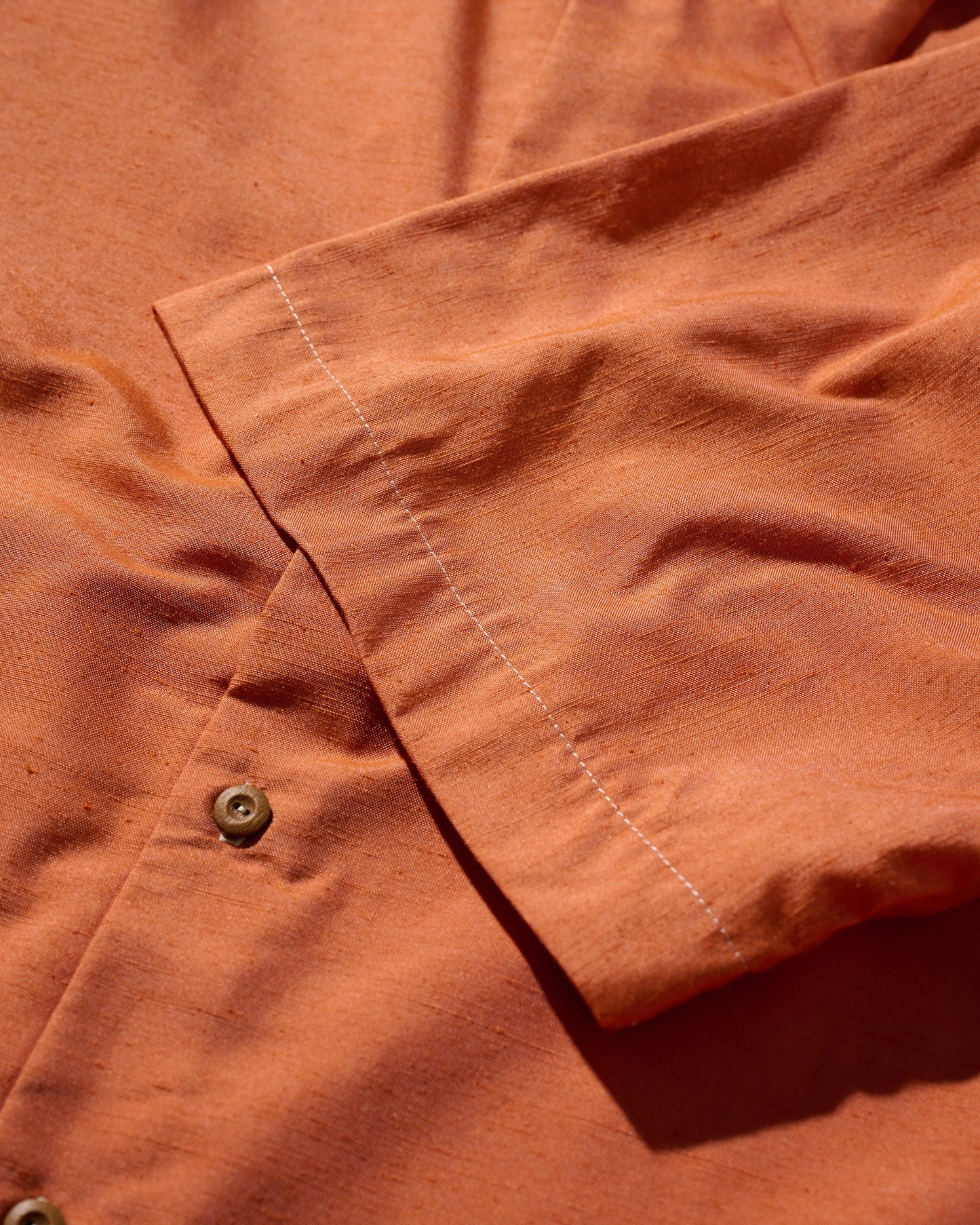 Kimono Silk Handcrafted Open Collar Shirt Type 03