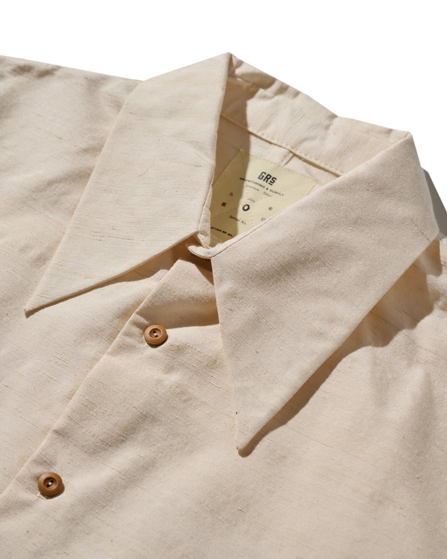 Kimono Silk Handcrafted Open Collar Shirt Type 11