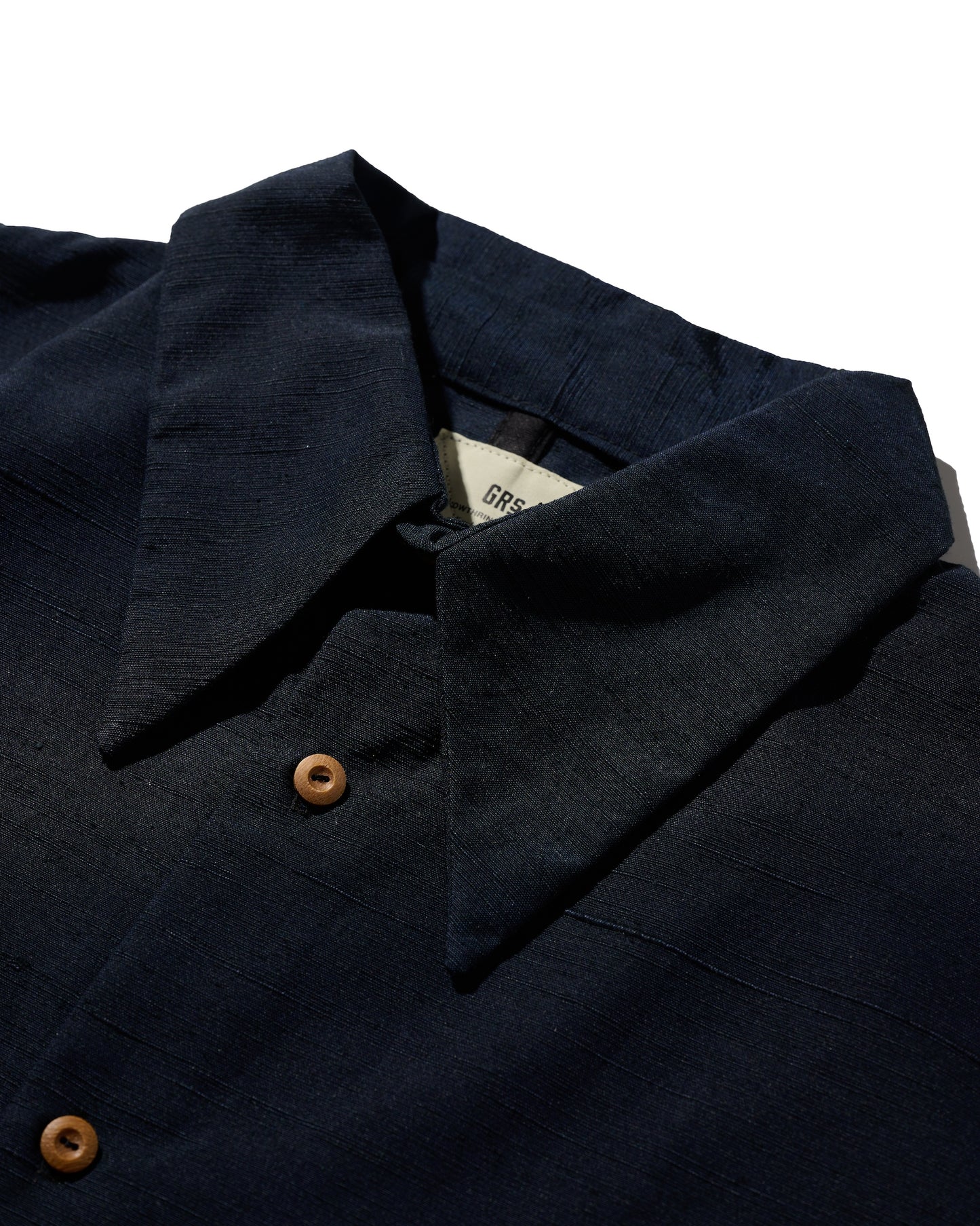 Kimono Silk Handcrafted Open Collar Shirt Type 07