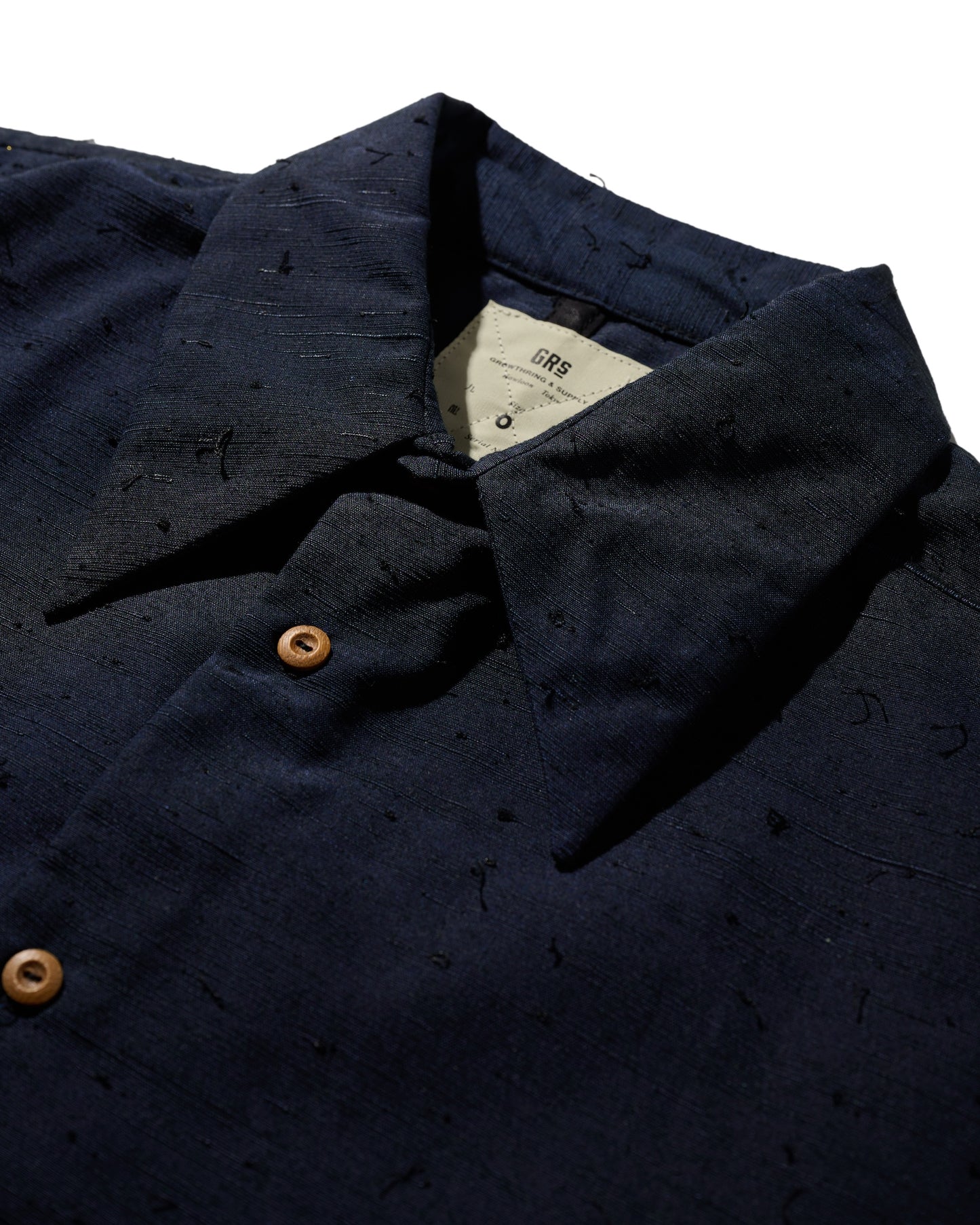 Kimono Silk Handcrafted Open Collar Shirt Type 13