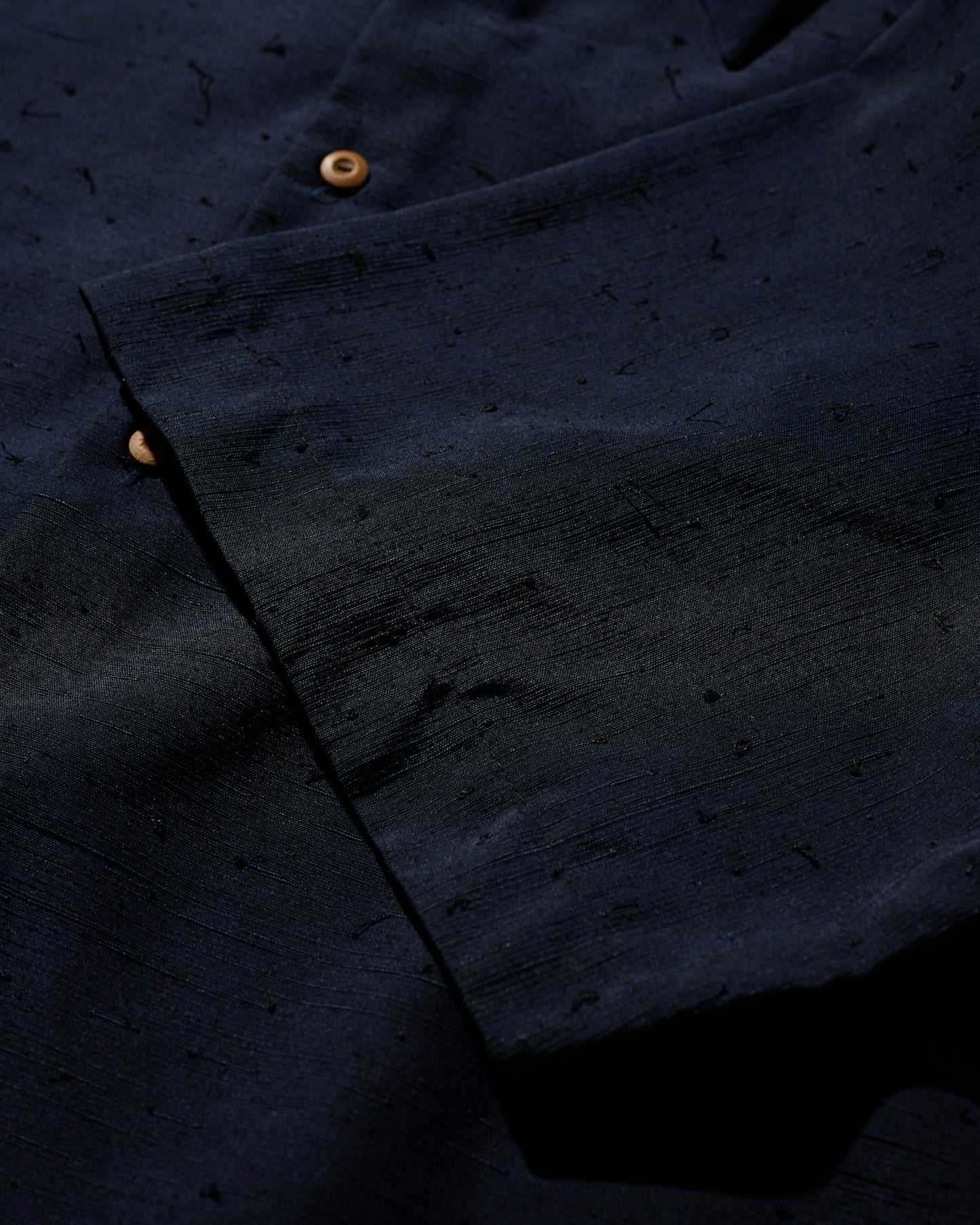 Kimono Silk Handcrafted Open Collar Shirt Type 13