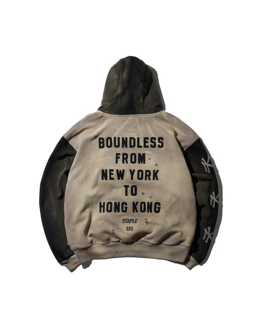 HEAVY WEIGHT SUN FADED "NEW YORK" HOODIE