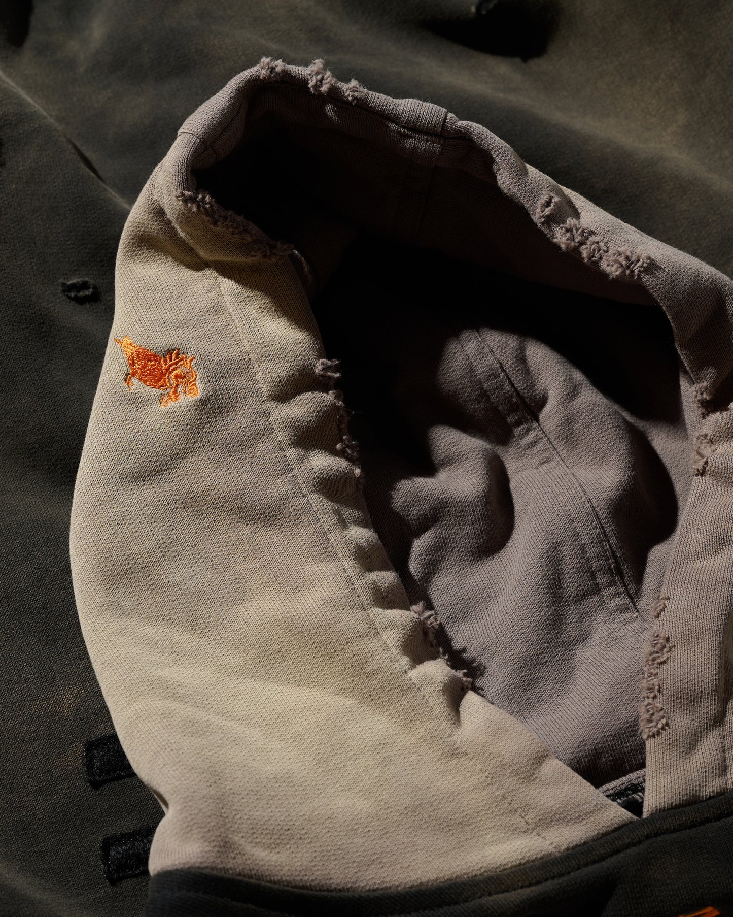 HEAVY WEIGHT SUN FADED "KOWLOON" HOODIE