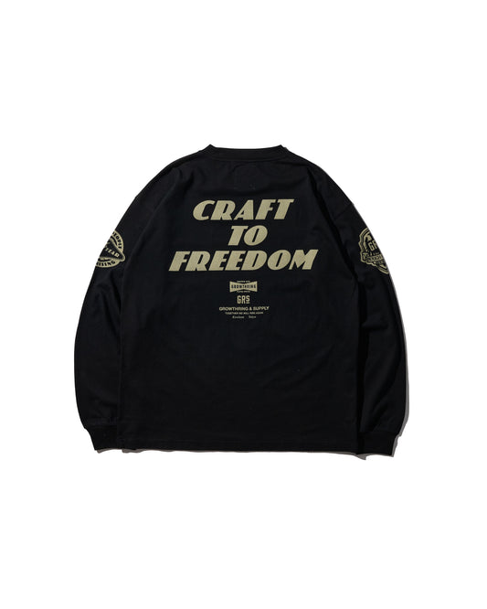 LS TEE / BLACK GOLD