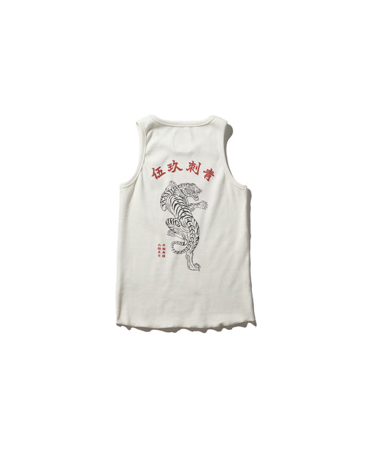 GRS X 59TATTOO LOGO HEAVY WEIGHT TANK TOP / WHITE