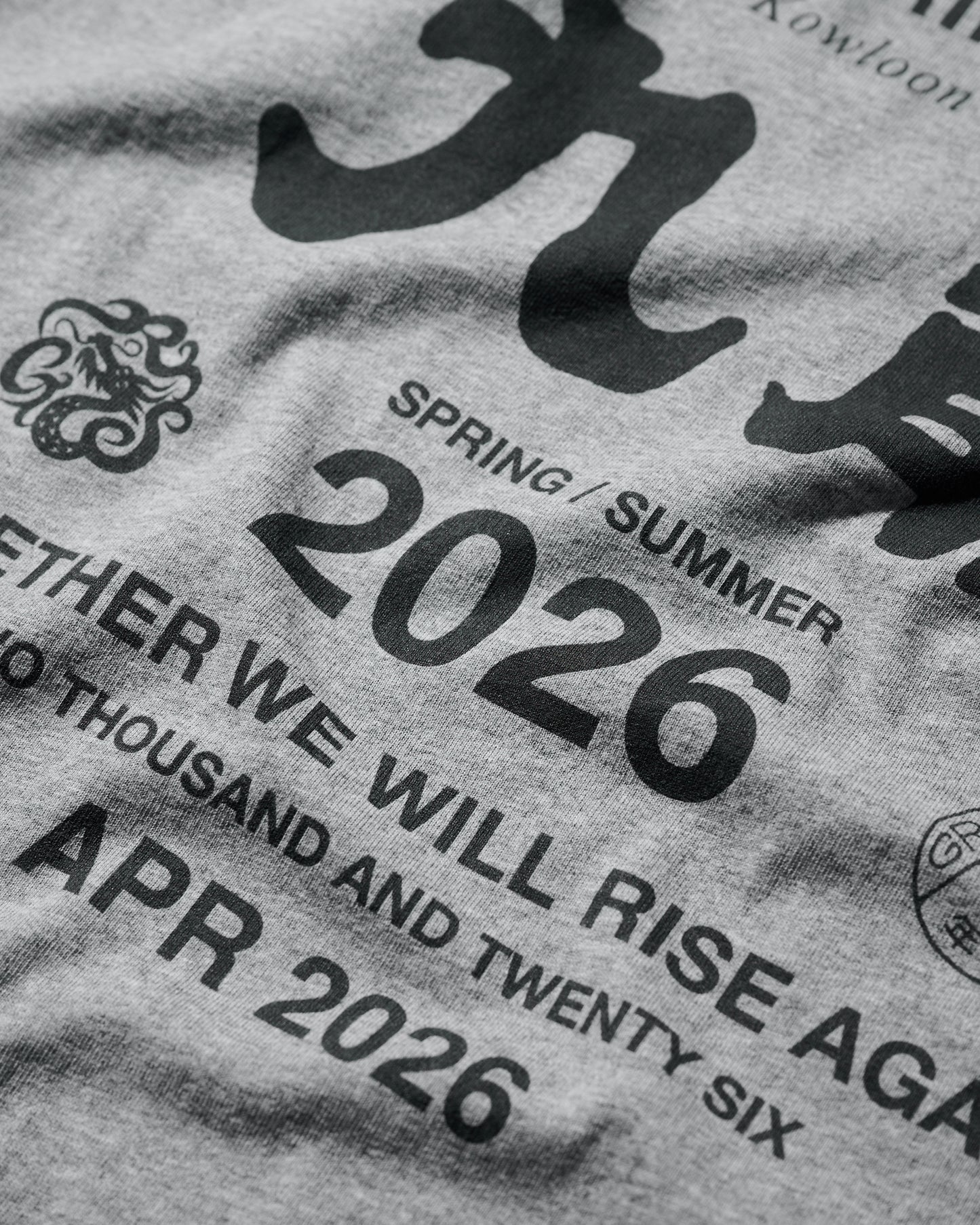 2026 CREW TEE SET 02 (SET OF 2 PIECES) / Black+Grey