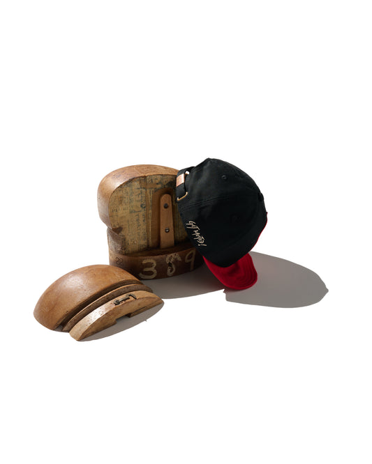 SHIBUYA MELTDOWN EMBROIDERY PATCH CAP / RED & BLACK