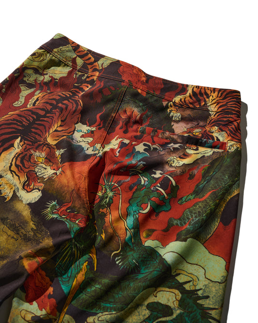DOWNHILL TIGER & DRAGON SWIM SHORTS / ORIGIN