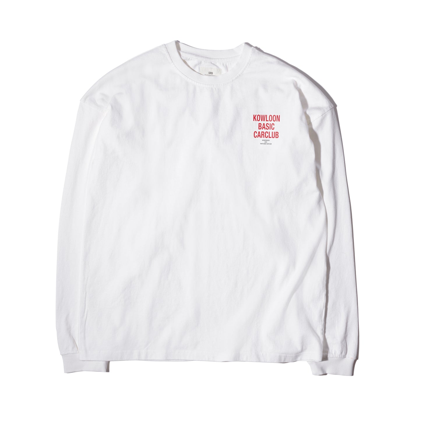 KBCC Crew Heavy Washed Long Sleeve / White