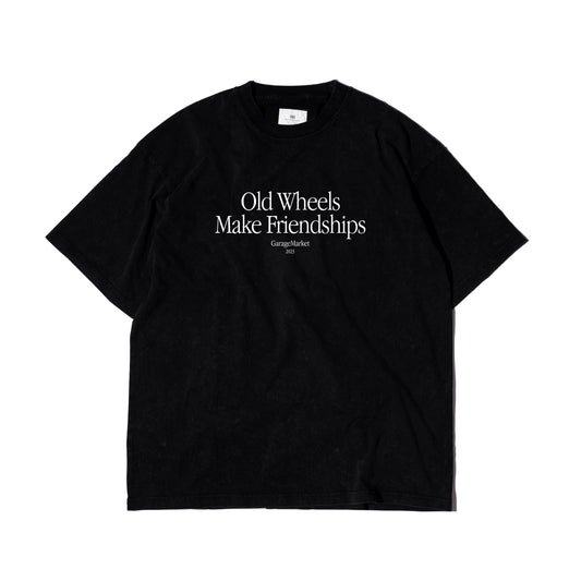 Old Wheels Make Friendship Tee / Black