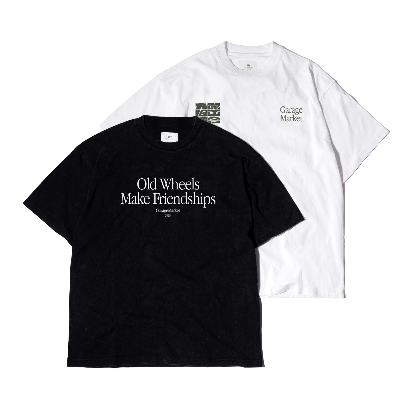 Kowloon Old Wheels Union Crew Tee / White