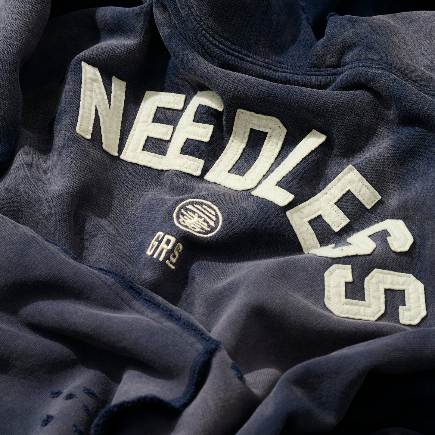 GRS X NEEDLESS HEAVY WEIGHT COTTON SUN FADED HOODIE