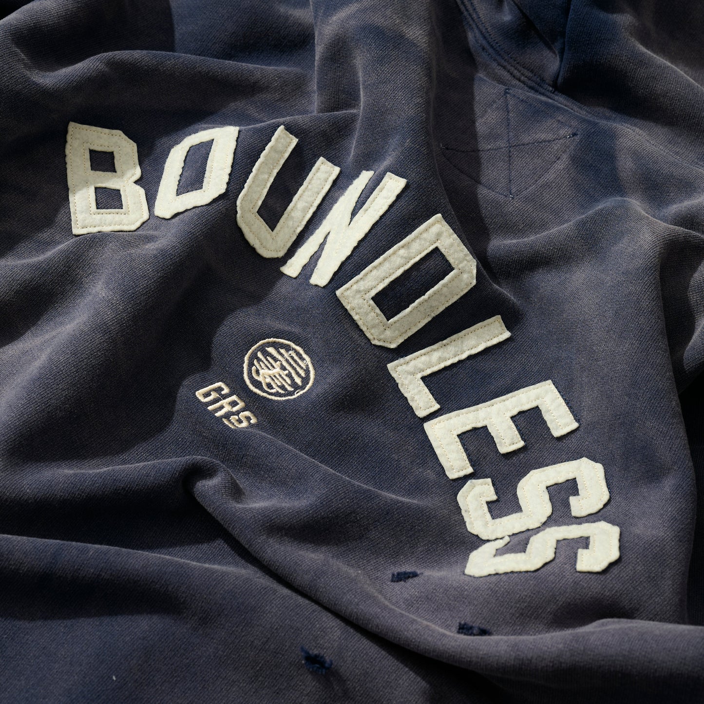 GRS X NEEDLESS HEAVY WEIGHT COTTON SUN FADED HOODIE