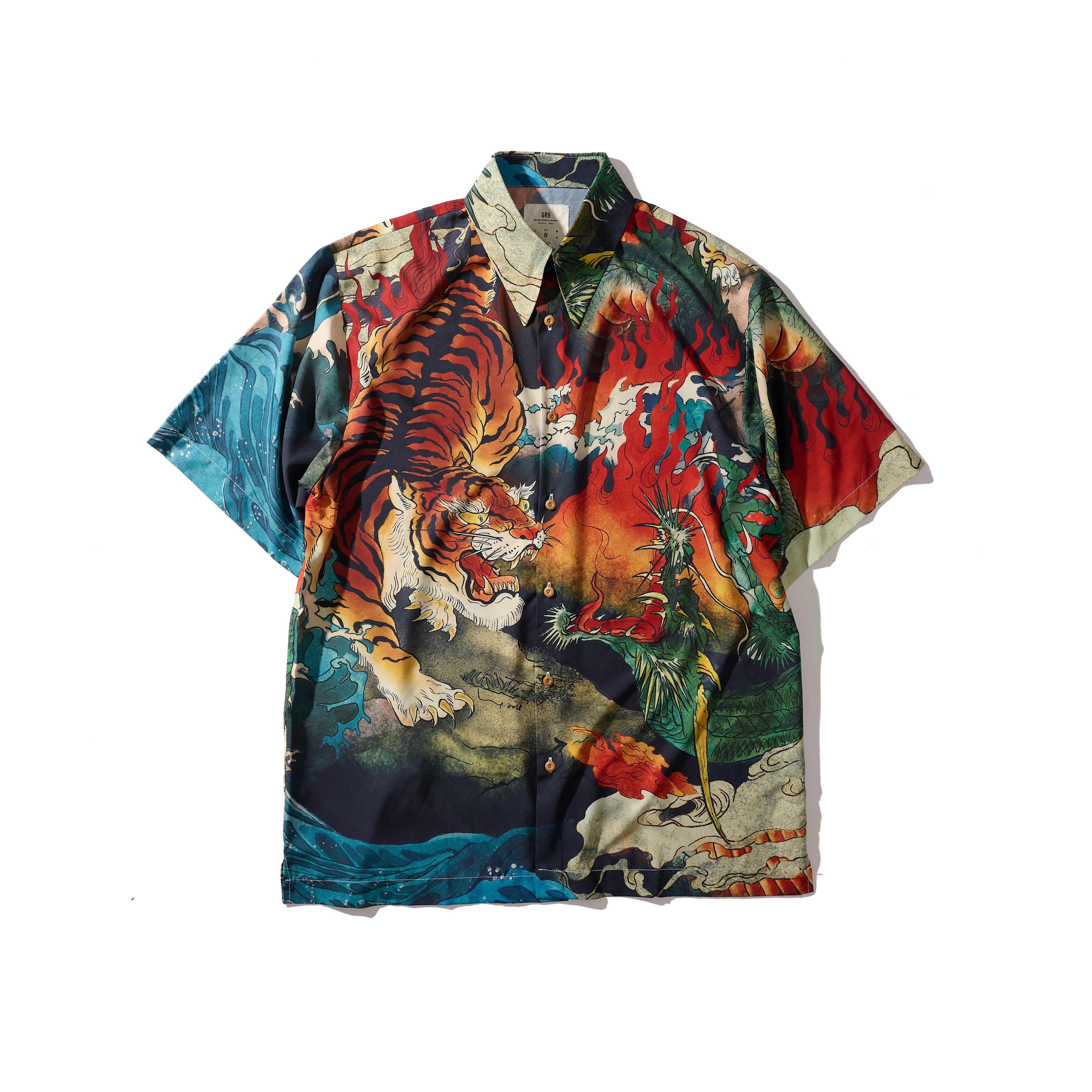 DOWNHILL TIGER & DRAGON OVERPRINT SHIRT – GrowthRing