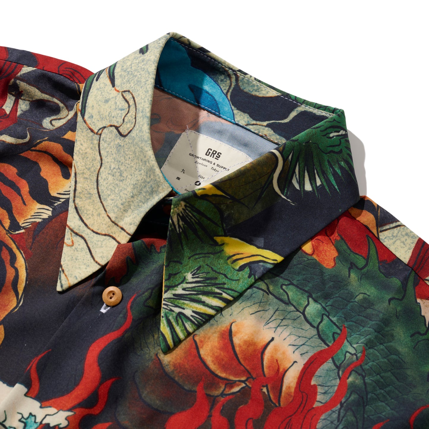 DOWNHILL TIGER & DRAGON OVERPRINT SHIRT