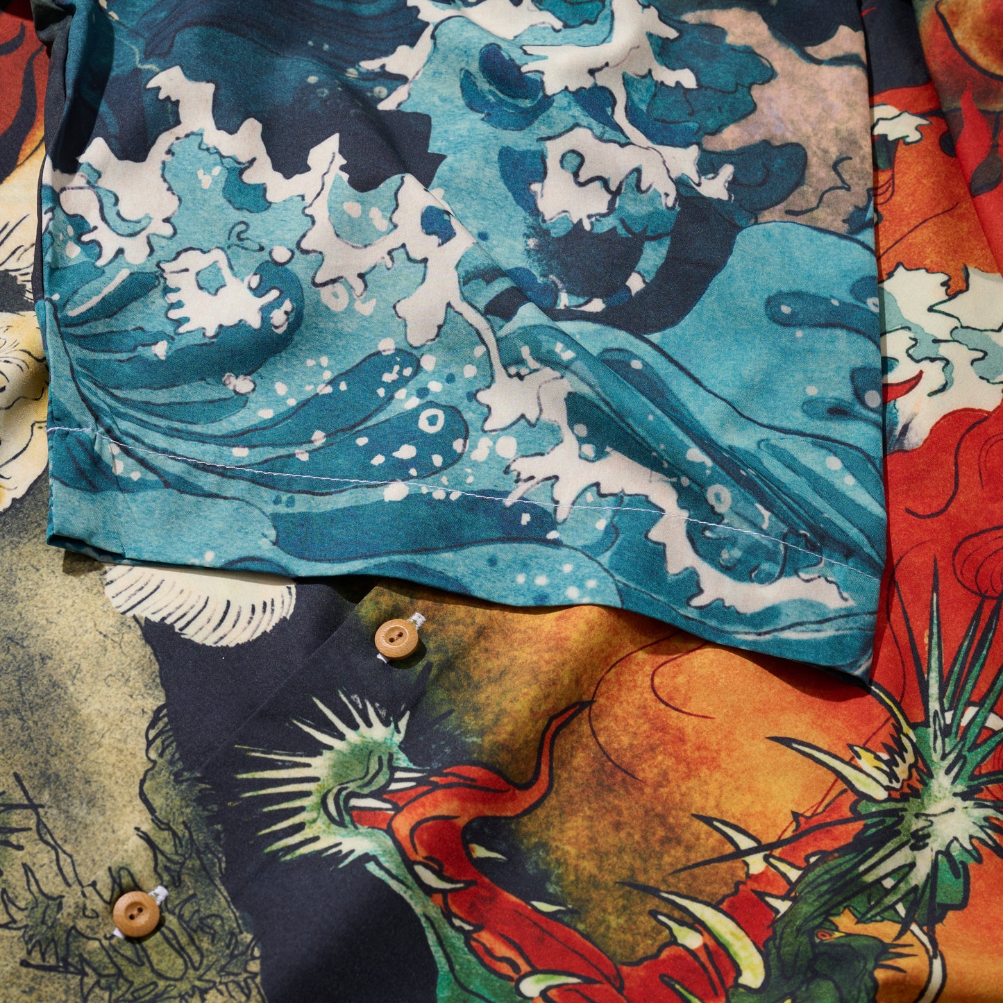 DOWNHILL TIGER & DRAGON OVERPRINT SHIRT