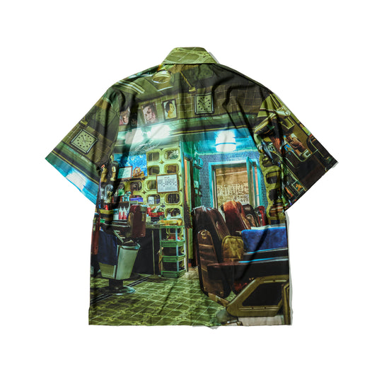 THE ART OF CINEMATIC SCENERY OVERPRINT SHIRT / CYCLONE BARBERSHOP