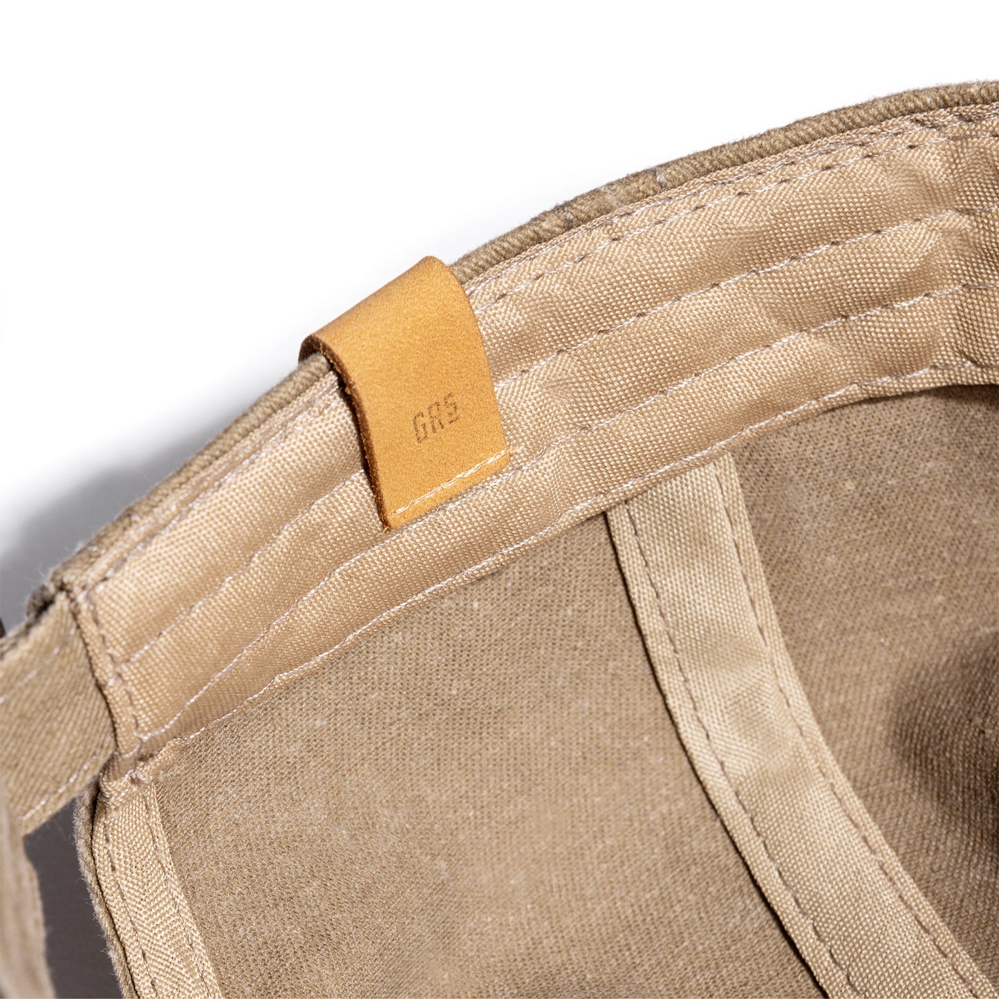 Faded Washed Hand Quilted “Kowloon City” Cap / Faded Beige