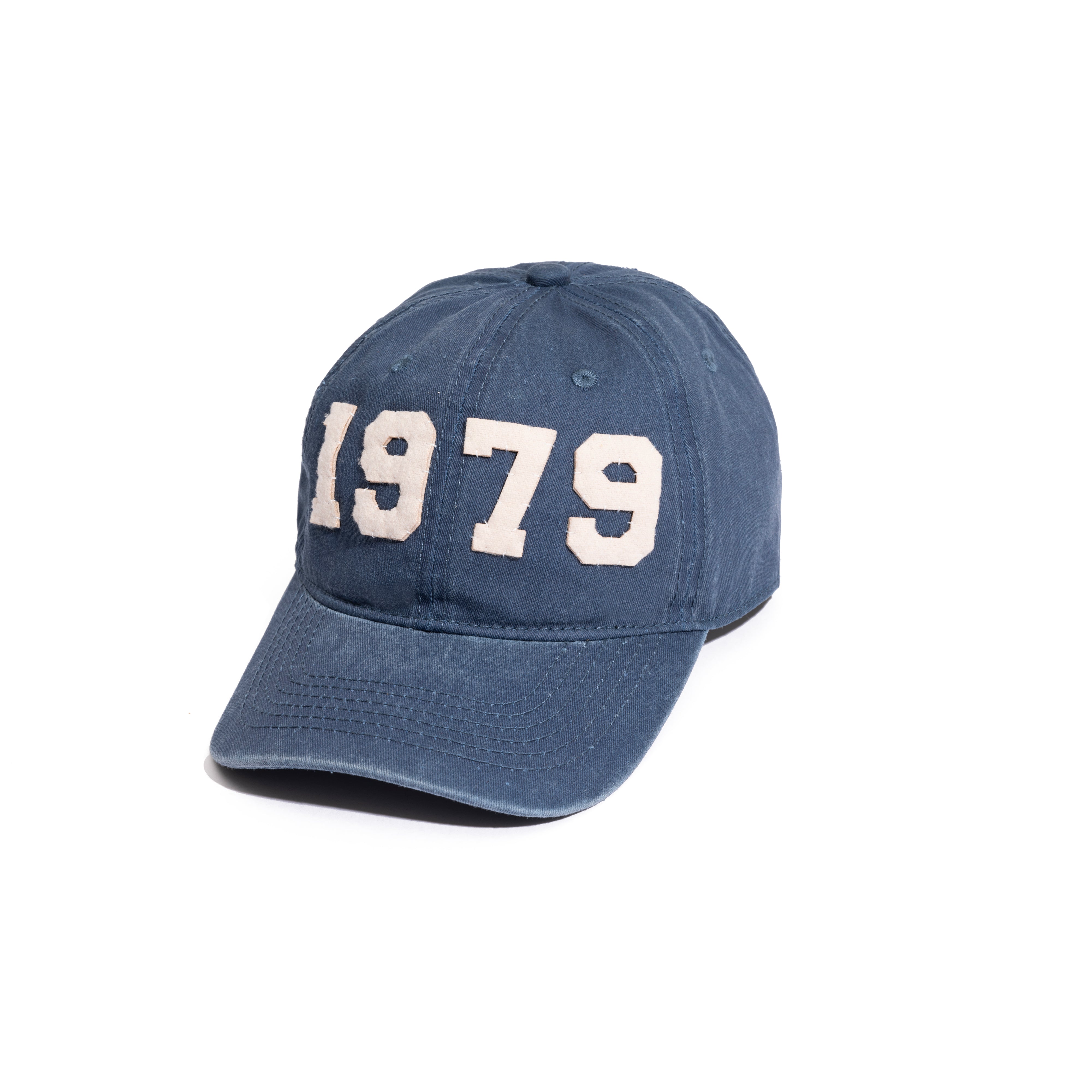PREORDER] FADED WASHED HAND QUILTED “1979” CAP – GrowthRing