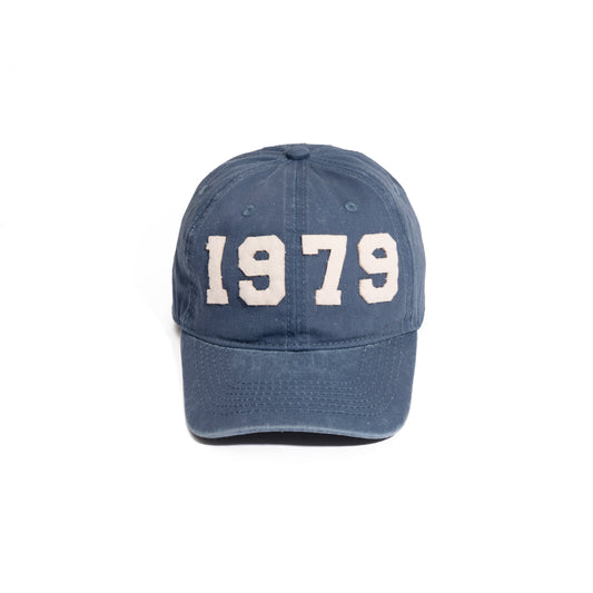 FADED WASHED HAND QUILTED “1979” CAP