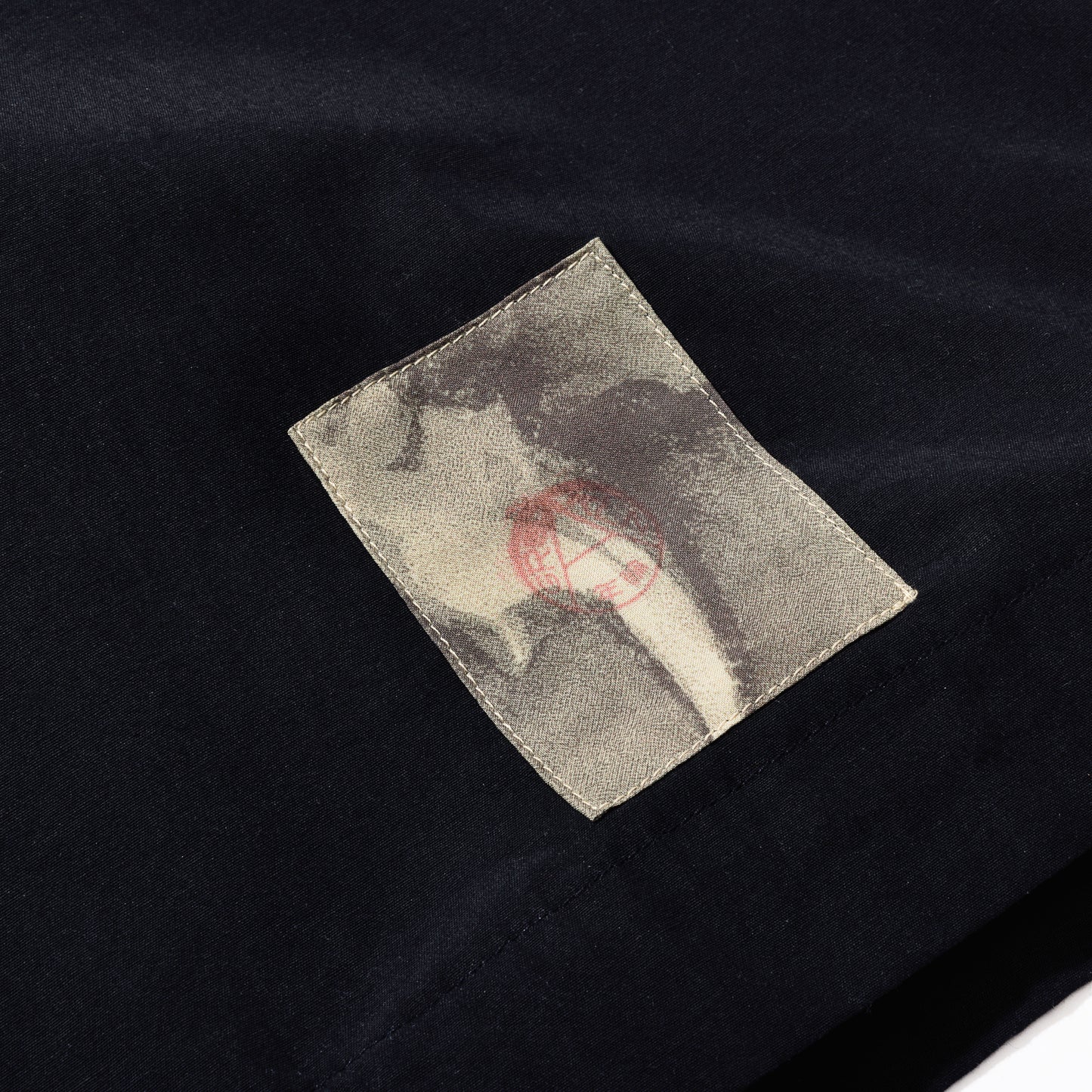 STD LONG COLLAR BLACK SHIRT