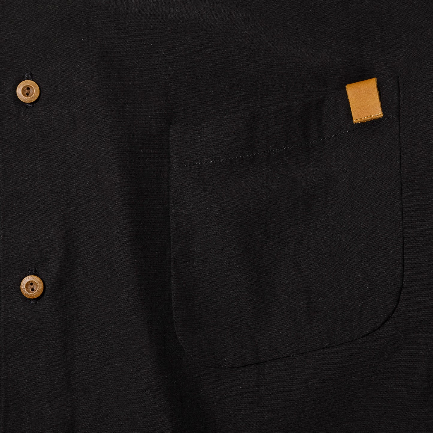 STD LONG COLLAR BLACK SHIRT