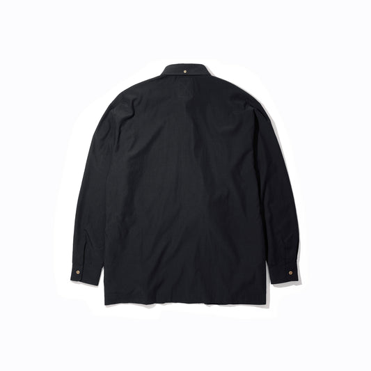 STD LONG COLLAR BLACK SHIRT