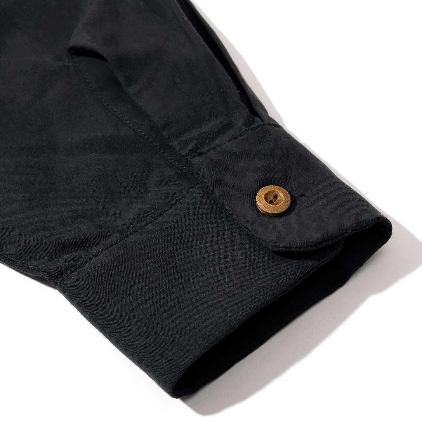 STD LONG COLLAR BLACK SHIRT