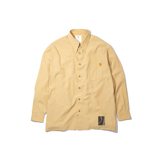 STD LONG COLLAR BEIGE SHIRT