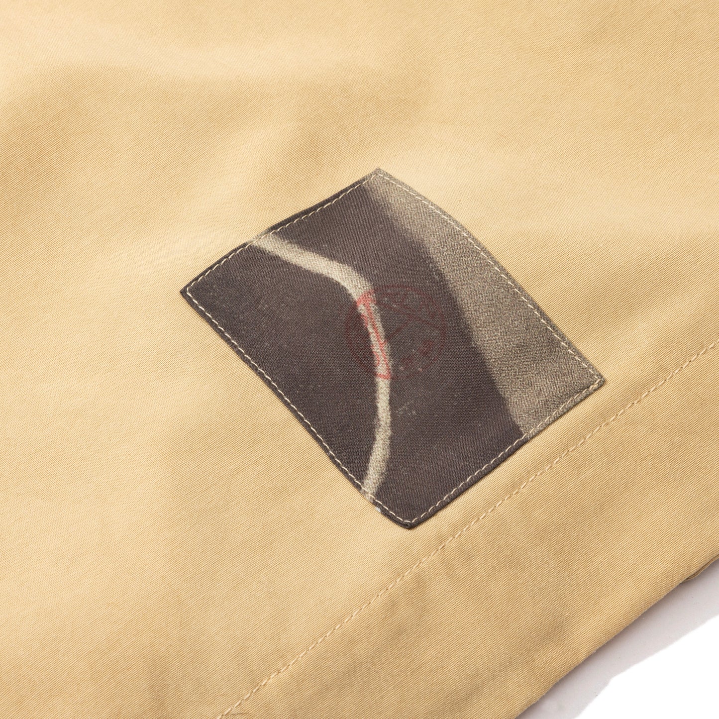 STD LONG COLLAR BEIGE SHIRT
