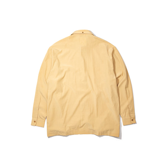 STD LONG COLLAR BEIGE SHIRT
