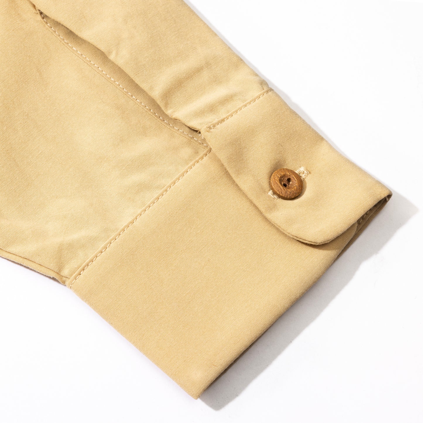 STD LONG COLLAR BEIGE SHIRT
