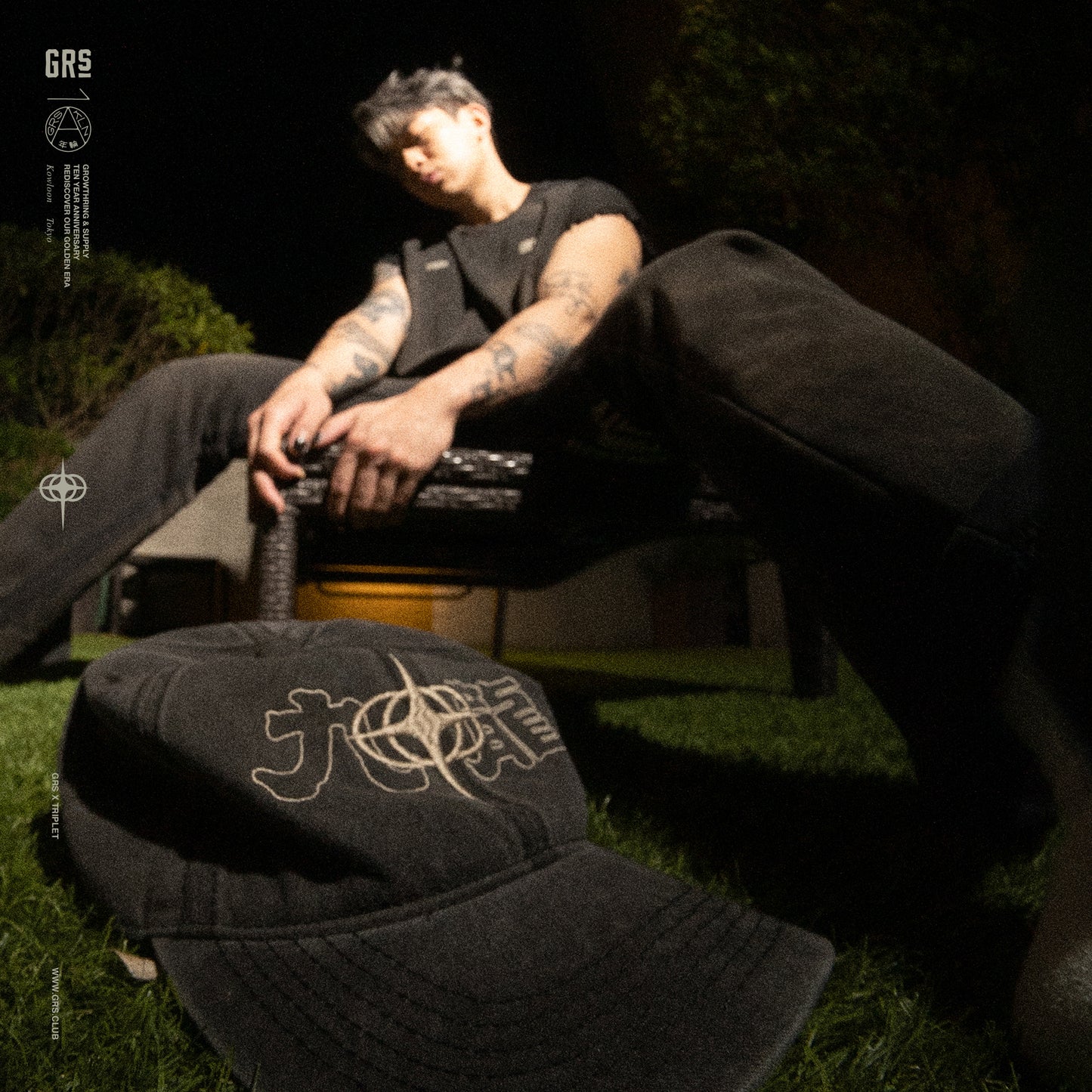 GRS x TRIPLET SUN FADED "KOWLOON" CAP