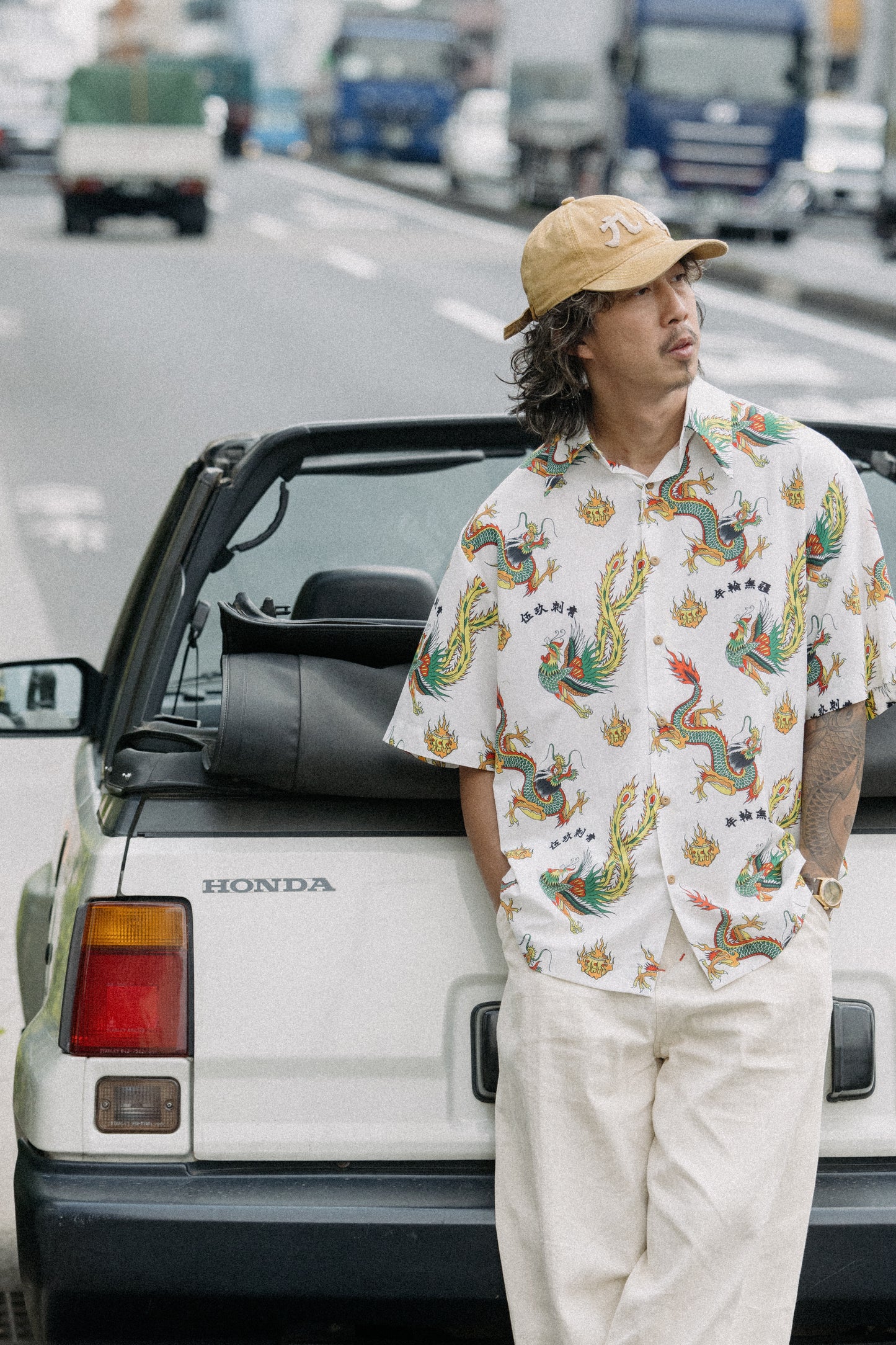 GRS x 59tattoo Dragon Phoenix Overprint Shirt